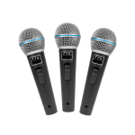 FTS MIC3P Dynamic Microphone 3 Pack