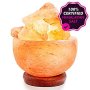 Amethya Himalayan Salt Lamp With Natural Crystal Salt Rock Fire Bowl