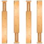 Expandable Bamboo Drawer Dividers - 4PCS Pack