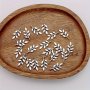 20PCS Silver Plated Zinc Alloy Leaf Charms For Diy Bracelet Necklace And Earrings Jewelry Making