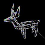 ZYF-D210 Fold Up Reindeer LED Neon D Cor Light Rgb With Moving Head And 11M LED Lights