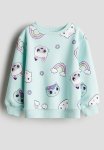 Printed Sweatshirt - Turquoise Gabby's Dollhouse