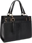Women's Large Faux Leather Tote Bag
