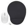 Ergonomic Gel Mouse Pad And Ezra Wireless Mouse Black