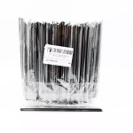 Straws – Thick Black 100
