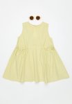 PoP Candy Ruched Pockets Dress - Green