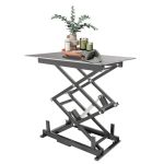 Electric Scissor Lift Table - 10.43"- 43.3" Height Adjustable Lifting Platform With Remote & Wifi Control 180 Lbs Capacity For H