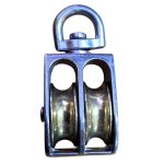 Metal Pulley Swivel Double 25MM