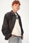 Coated Bomber Jacket - Black