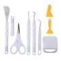 8PCS Weeding Tools Kit Handicrafts Set Diy Silhouette Embossed Wording Tool