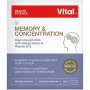 Vital Hs Memory & Concentration Capsules 60 Capsules