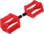 Mountain Bike Pedals Replacement Pair Red Plastic Non-skid Bicycle Pedal