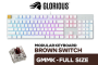 Glorious Gmmk Modular Mechanical Keyboard - Full-size White Ice