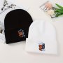 Knitted Beanie Hat With Cartoon Tiger Design - Warm And Comfortable For Men And Women - Hand Wash Or Dry Clean - Made Of