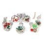 12PCS 6CM Clear Christmas Ornaments For Tree & Party Decor