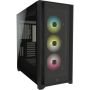 Corsair Icue 5000X Rgb Tempered Glass Mid-tower Black