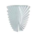 Ceramic White Fan Vase