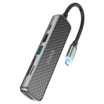 Hoco HB24 6 In 1 USB C Adapter - 60W