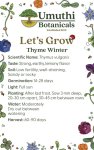 Umuthi Thyme Winter Growing Seeds