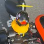 1pc Cool And Creative Duck Design Motorcycle Handle Decoration Cool Car Ornaments