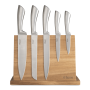 @home Acacia Wood Knife Block 6 Piece Set
