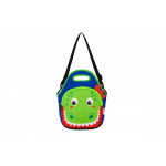 Neoprene Lunch Bag Dino - Blue green