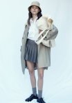 Pleated MINI Skirt - Grey Marl