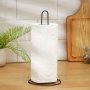 Stainless Steel Paper Towel Holder 1PC Countertop Stand - Durable Multi-functional Roll Paper Organizer For Kitchen Bathroom & Living Room