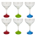 6 Piece 320ML Twisted Wine Colour Glass SGN1020