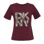 Camo Logo T-Shirt -burgundy