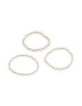 Silver Ball Stretch Bracelet 3-PACK