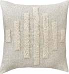 Zulu Pattern 5 Punch Needle Square Scatter Cover - 50 X 50CM Natural On Oatmeal