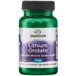 MG Swanson Lithium Orotate 5 60 Veggie Capsules