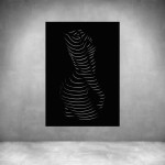 Woman Body Silhouette Dark - Grey L 700 X H 1000MM