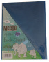 Meeco A4 130 Micron Clear Adjustable Book Covers - Blue 10 Pack