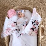 Wrap Set Swaddle Set Touch Of Gold Peoni Minnie Mouse