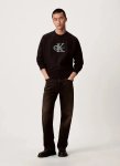 Calvin Klein Premium Tri-color Monologo Black Sweatshirt - XL Black