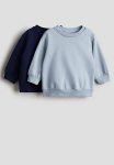 2-PACK Cotton Sweatshirts - Blue