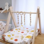 Changing Mat Cover Rustic Flower