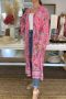 Peoni Tosca Blue/pink Floral Kaftan - Free Size / Blue/pink / Kaftan