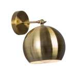 Roundo Metal Wall Light Antique Brass