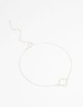 Sterling Silver Cubic Zirconia Flower Bracelet