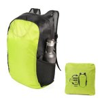 Backpack - Foldable Light Water Repellent 18L Capacity Ruckzack - Bright Yellow Green