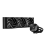 Deepcool LE360 V2 Zerodark Aio 360MM A-rgb Liquid Cpu Cooler With Triple 120MM Pwm Fans All-black Design With Minimal A-rgb Lighting And Supports Intel