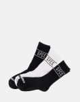 Declen Black white Socks - One Size Fits All Black