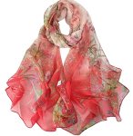 Acotavie Scarfs For Women Lightweight Fashion Scarves Print Floral Pattern Scarf Shawl Wraps C15