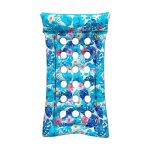 Extra Large Inflatable Pool Float Mattress With Pillow - Blue Floral