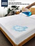 Simon Baker Quilted Waterproof Mattress Xl xd & Pillow Protectors Each Is Sold Separately - Super King Bed