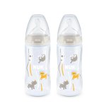 Nuk First Choice + Tempreture Control Bottle 300ML - Crocodile
