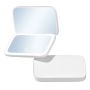 EN-29-PORTABLE Beauty LED Vanity MIRROR-WHITEX14X8X1.8CM